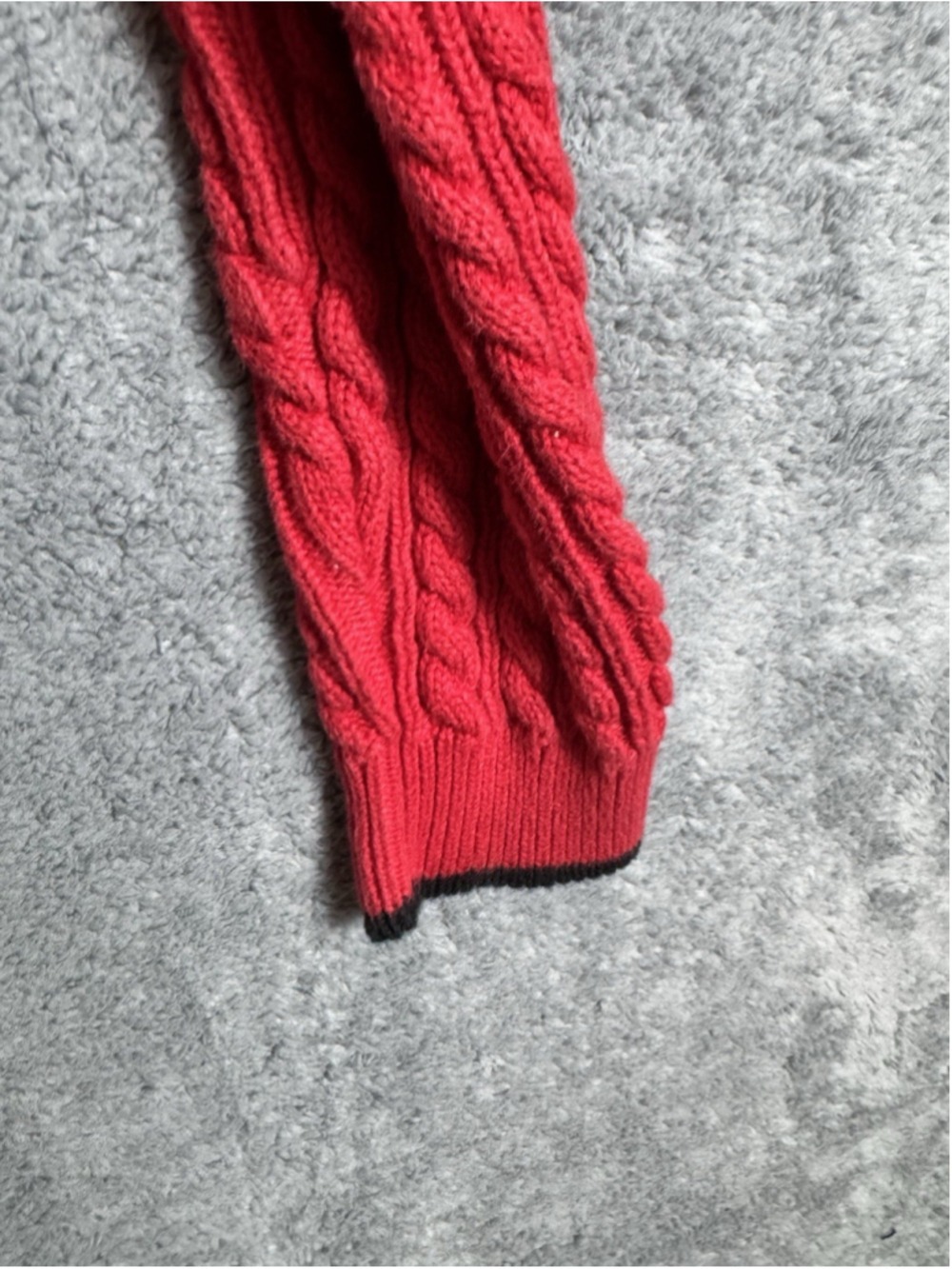 Vintage 90s Liz Claiborne Golf Cable Knit Quarter Zip Sweater Women’s S Cotton - Picture 6 of 7